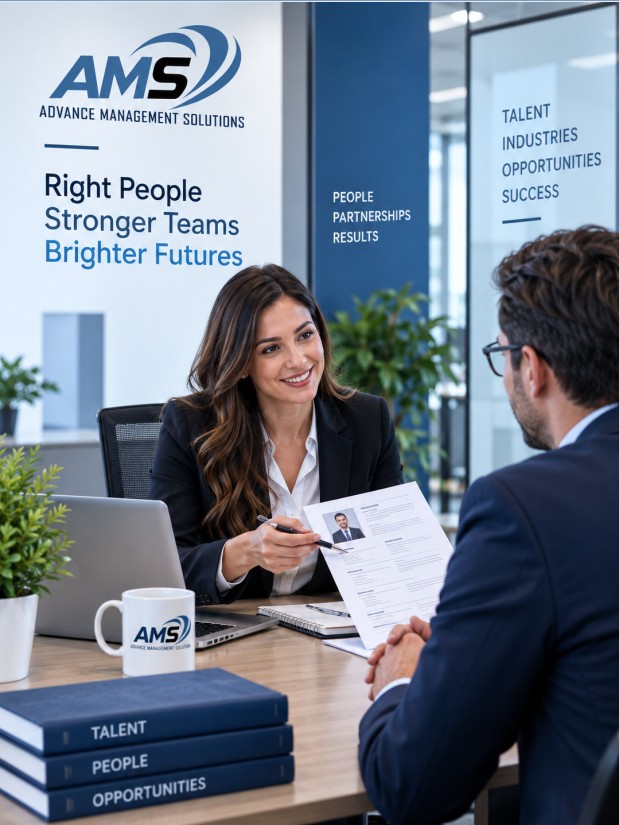 Recruiting professionals discussing permanent talent requirements